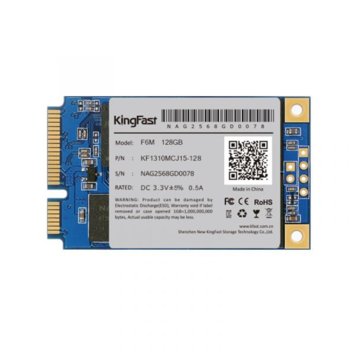 Kingfast Disque dur SSD, 128 go, 2.5 pouces, Sata 3,ordinateur